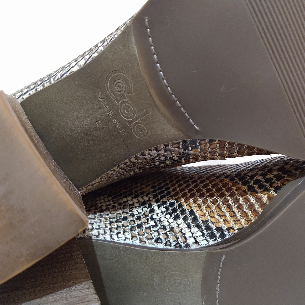 βπΌ On Hold βπΌ Golo Snake Print Leather Bootie - Picture 5 of 9